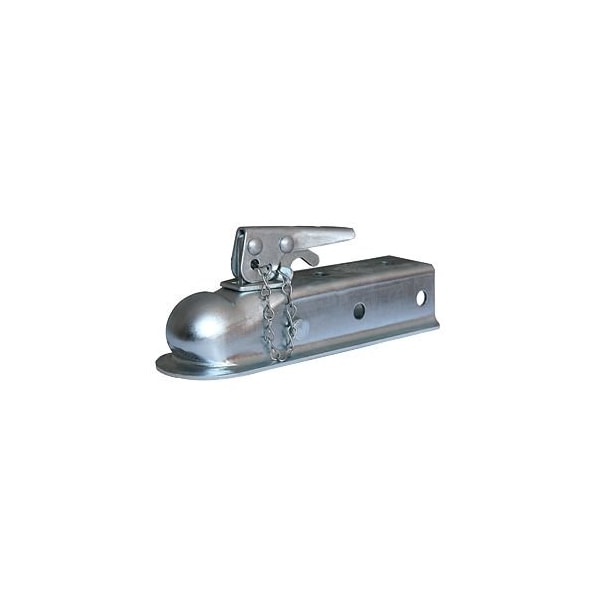 Husky Towing 87073; Straight Channel Coupler; 2 Inch Ball; 3500 LB Capacity; Raw Steel 87073 - main